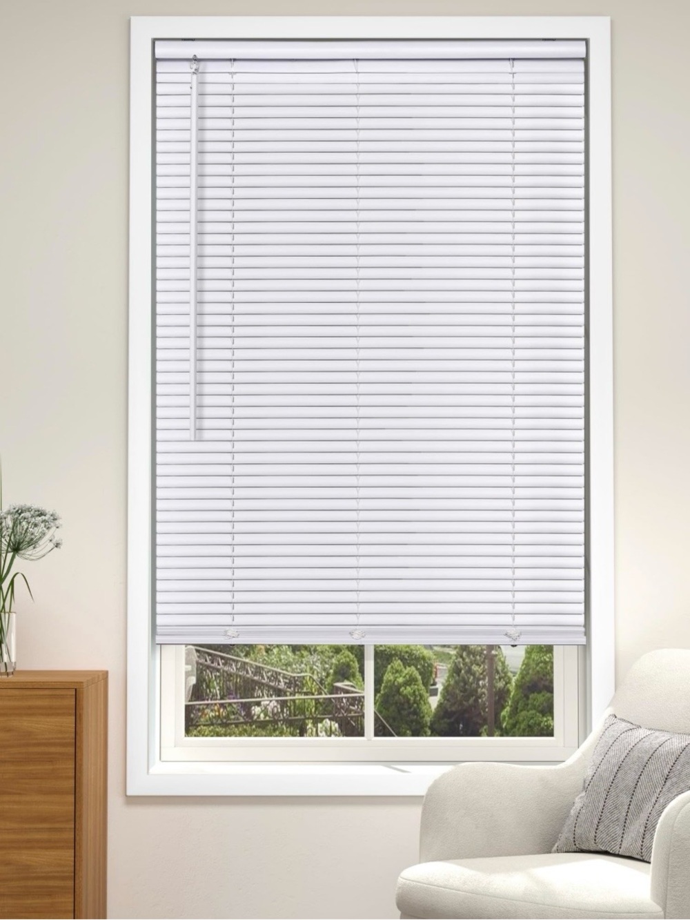 White Window Mini Blinds - Classic Privacy Blind